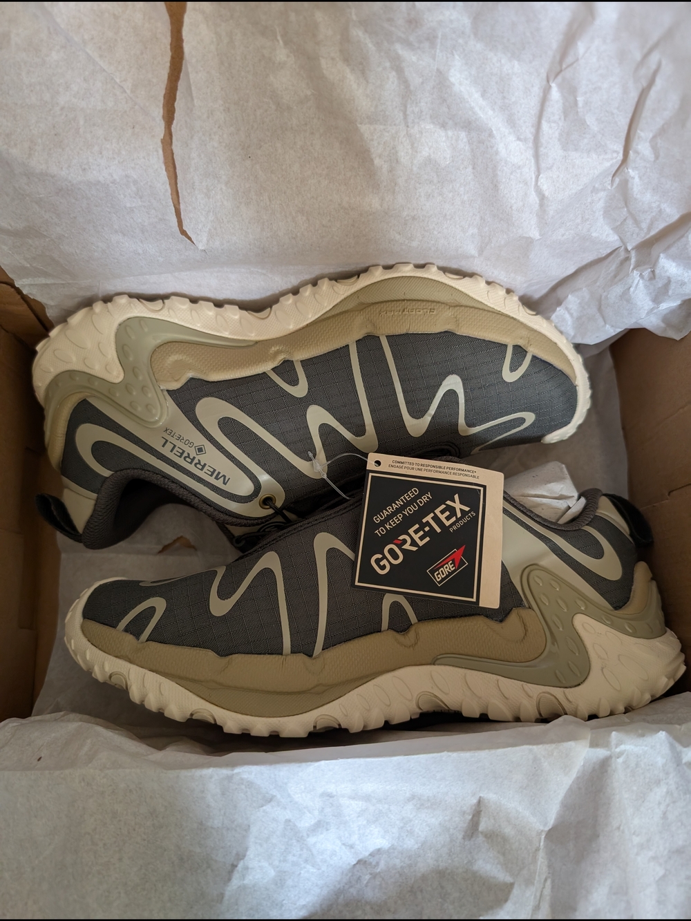 NWT NIB Merrell Charm Redux Storm GORE-TEX Sneakers in Beluga